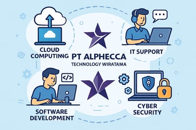 Ilustrasi layanan teknologi PT Alphecca Technology Wiratama